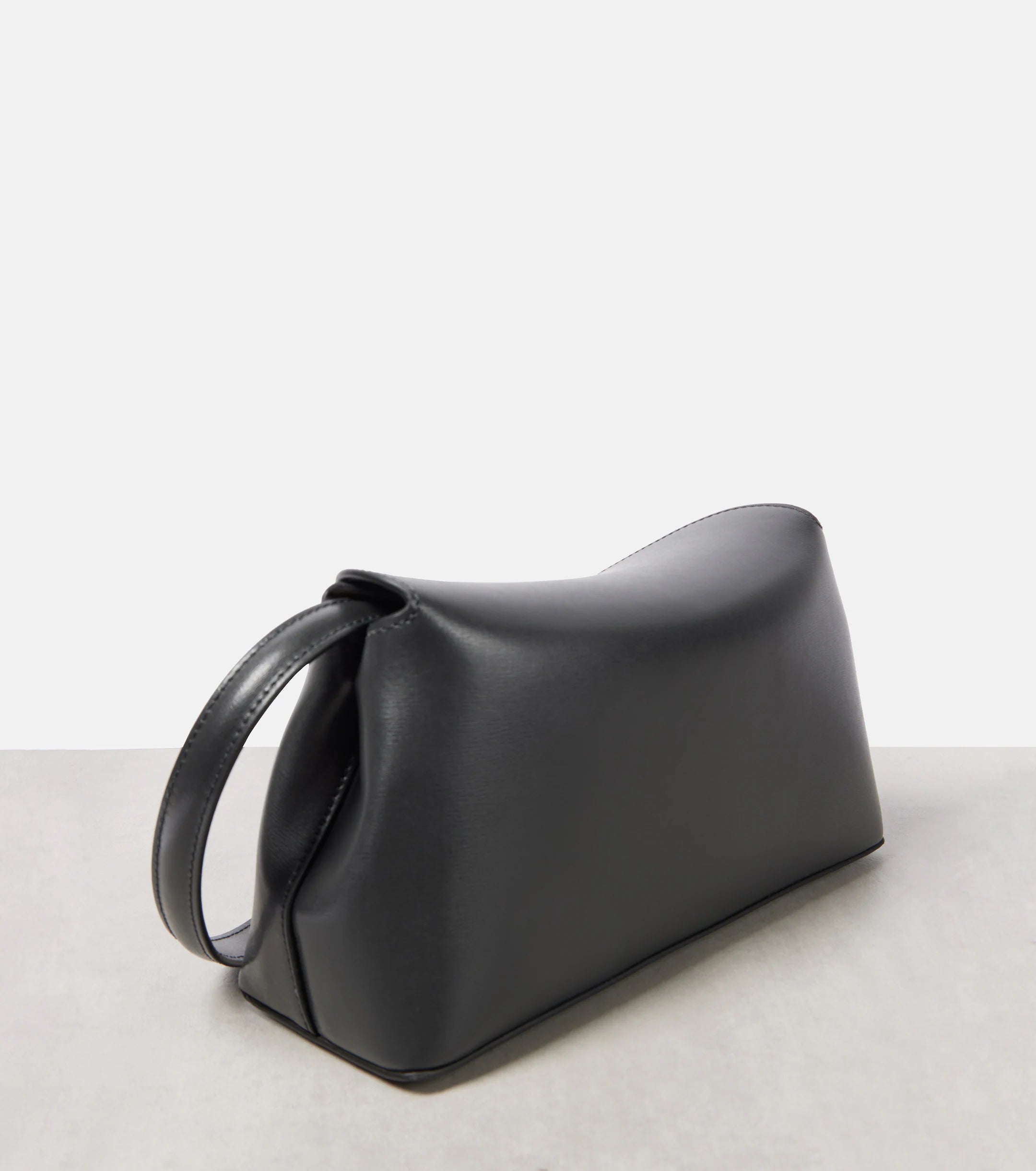 Toteme T-Lock Clutch Leather Black Silver