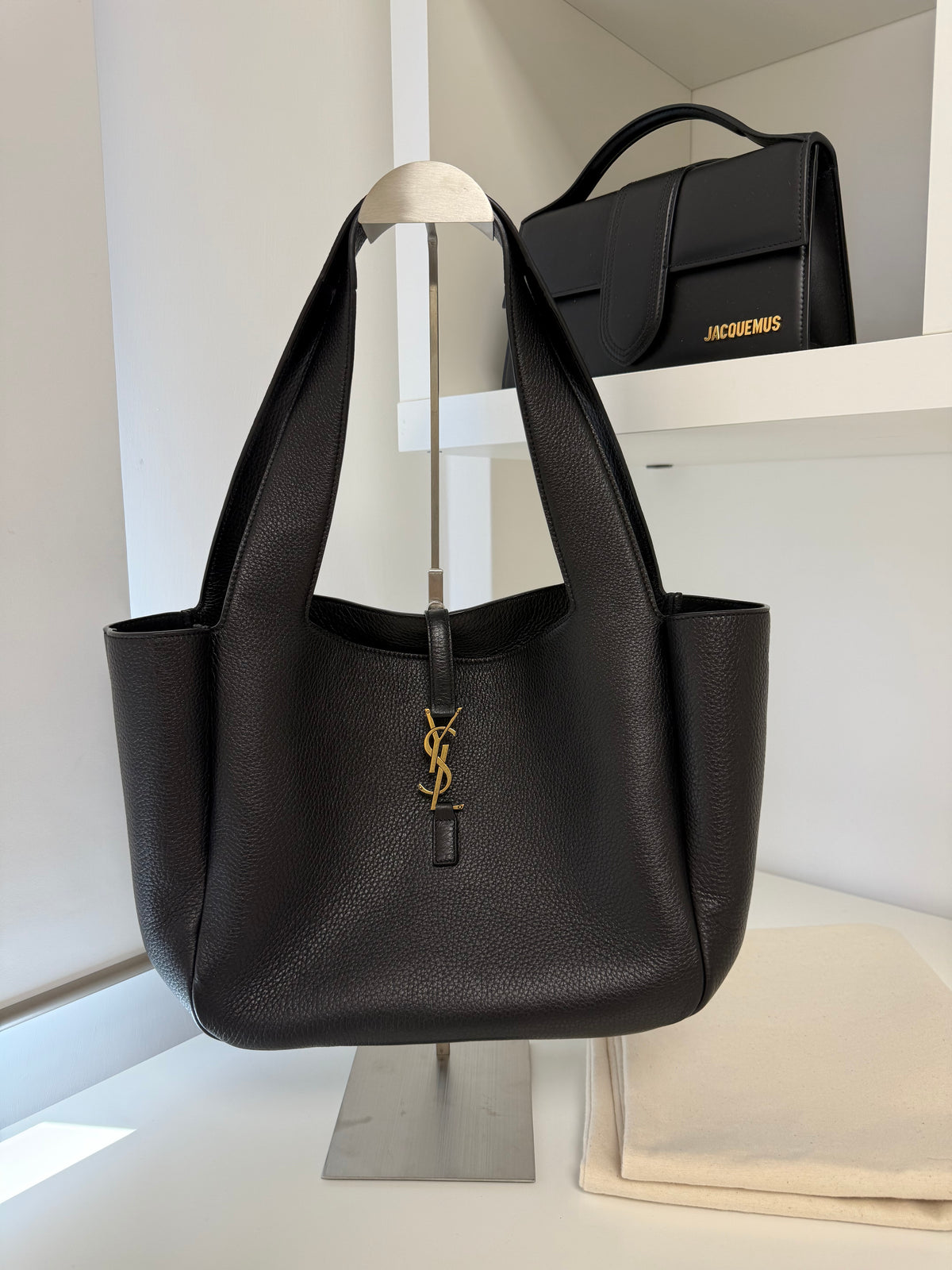 BORSA LE 5 À 7 BEA PICCOLA IN PELLE MARTELLATA