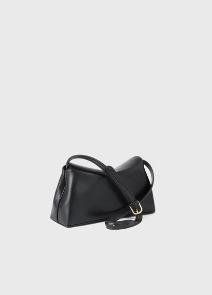Toteme T-Lock Clutch Leather Black Gold